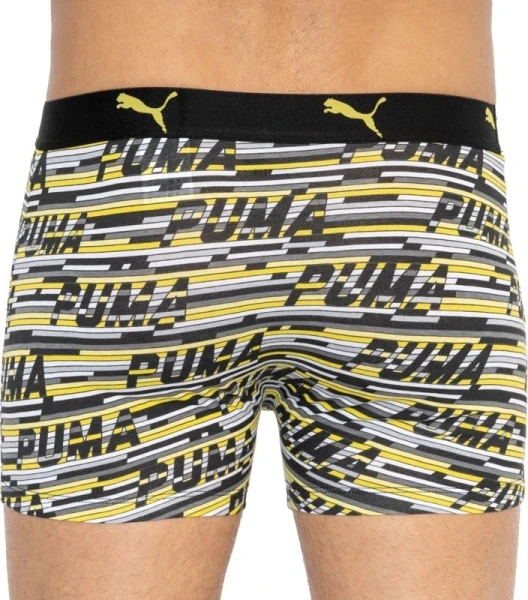 Труси (боксерки) Puma LOGO AOP BOXER 2P жовто-біло-чорні, жовті (2 пари) 501003001-020