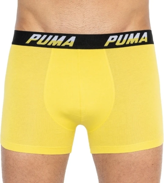 Труси (боксерки) Puma LOGO AOP BOXER 2P жовто-біло-чорні, жовті (2 пари) 501003001-020