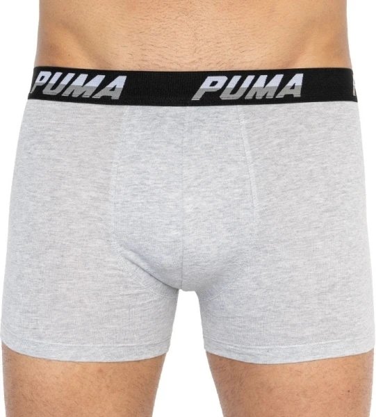 Труси (боксерки) Puma LOGO AOP BOXER 2P сіро-біло-чорні, сірі (2 пари) 501003001-200