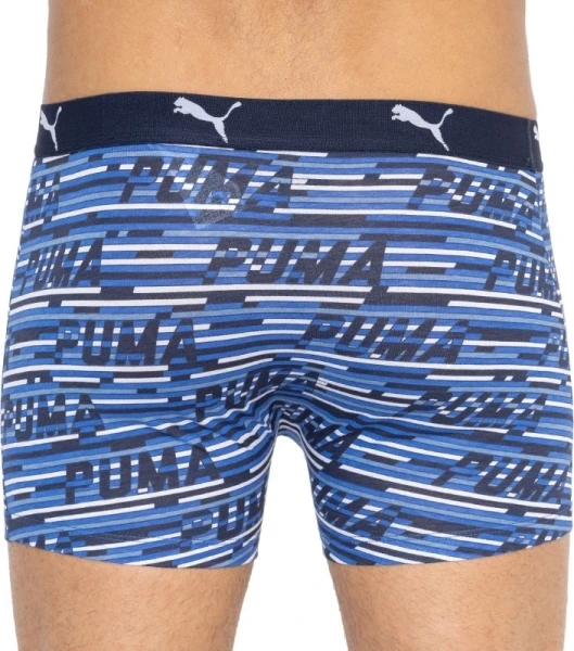 Труси (боксерки) Puma LOGO AOP BOXER 2P синьо-біло-чорні, сині (2 пари) 501003001-010