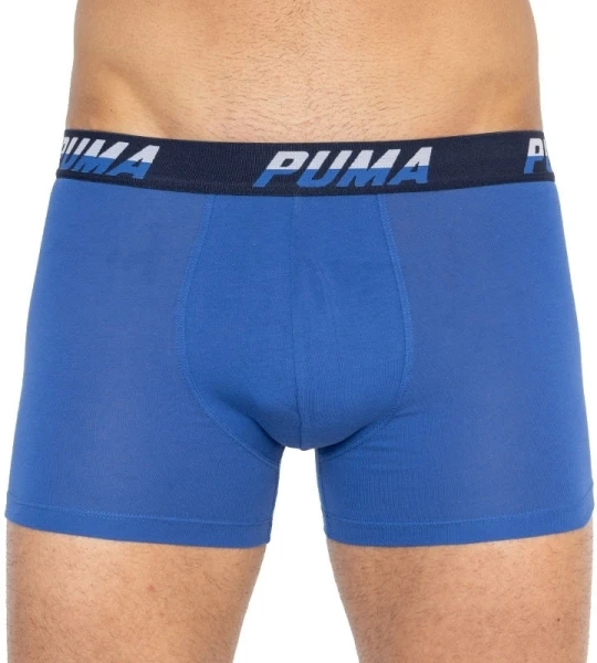 Труси (боксерки) Puma LOGO AOP BOXER 2P синьо-біло-чорні, сині (2 пари) 501003001-010