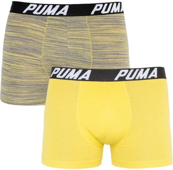 Труси (боксерки) Puma SPACEDYE STRIPE BOXER 2P жовті, сіро-жовті (2 пари) 501002001-020