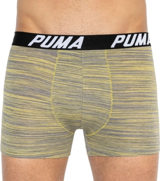 Труси (боксерки) Puma SPACEDYE STRIPE BOXER 2P жовті, сіро-жовті (2 пари) 501002001-020
