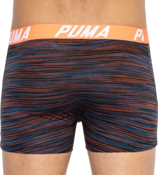 Труси (боксерки) Puma SPACEDYE STRIPE BOXER 2P сині, оранжево-синьо-чорні (2 пари) 501002001-030