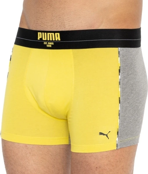 Труси (боксерки) Puma STATEMENT BOXER 2P жовто-сірі, сірі (2 пари) 501006001-020