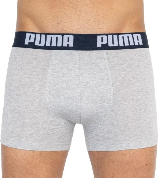 Трусы (боксерки) Puma STATEMENT BOXER 2P серые, сине-темно-синие (2 пары) 501006001-010