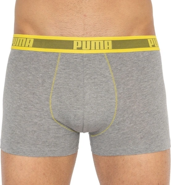 Труси (боксерки) Puma WORLDHOOD STRIPE TRUNK 2P жовто-біло-чорні, сірі (2 пари) 501004001-020