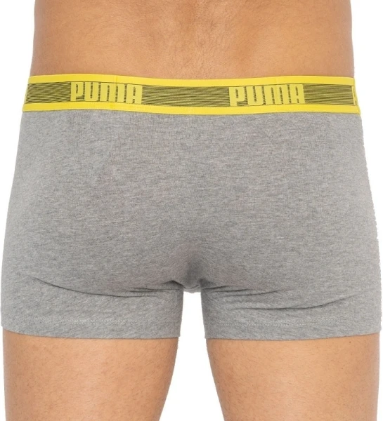 Труси (боксерки) Puma WORLDHOOD STRIPE TRUNK 2P жовто-біло-чорні, сірі (2 пари) 501004001-020