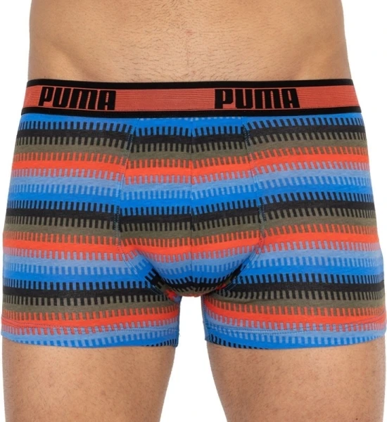 Труси (боксерки) Puma WORLDHOOD STRIPE TRUNK 2P синьо-червоно-чорні, чорні (2 пари) 501004001-030