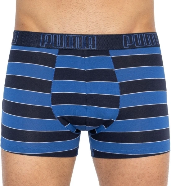 Труси (боксерки) Puma YD BOLD STRIPE BOXER 2P білі, синьо-чорні (2 пари) 501001001-010