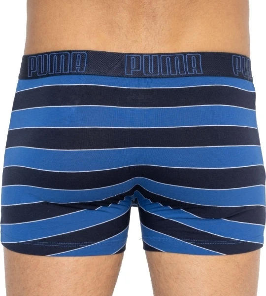 Труси (боксерки) Puma YD BOLD STRIPE BOXER 2P білі, синьо-чорні (2 пари) 501001001-010
