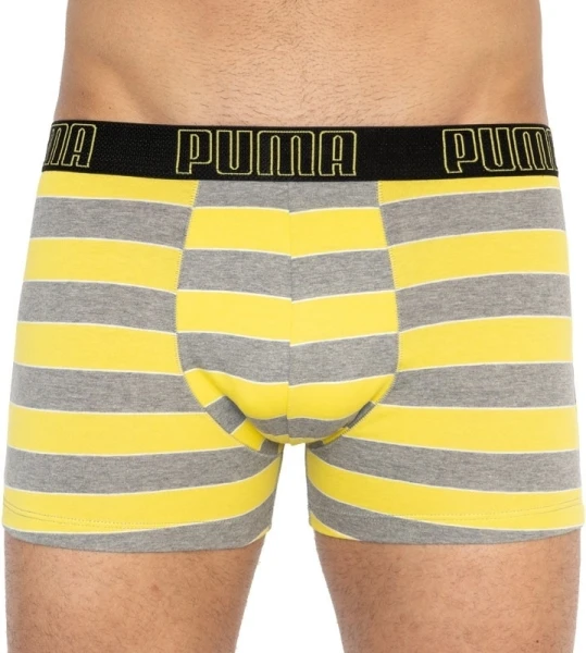 Труси (боксерки) Puma YD BOLD STRIPE BOXER 2P сіро-жовті, сірі (2 пари) 501001001-020