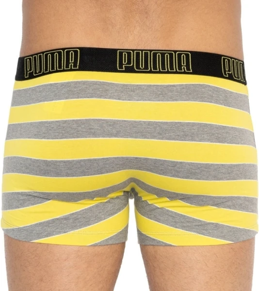 Труси (боксерки) Puma YD BOLD STRIPE BOXER 2P сіро-жовті, сірі (2 пари) 501001001-020