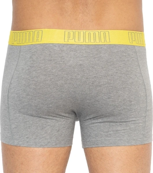 Труси (боксерки) Puma YD BOLD STRIPE BOXER 2P сіро-жовті, сірі (2 пари) 501001001-020