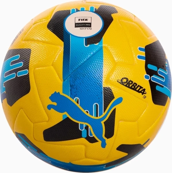 Футбольний м'яч Puma ORBITA UPL (FIFA QUALITY PRO) жовто-синій Розмір 5 084592-02