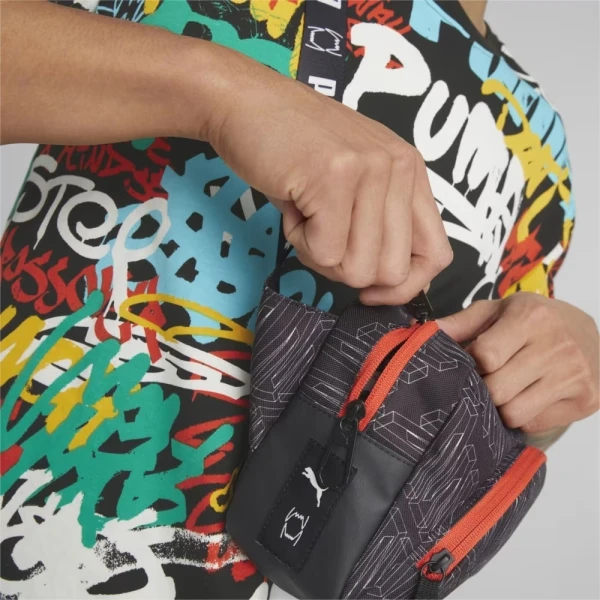 Сумка на пояс Puma BASKETBALL WAIST BAG 1,5L темно-сіро-жовтогаряча 079206-04