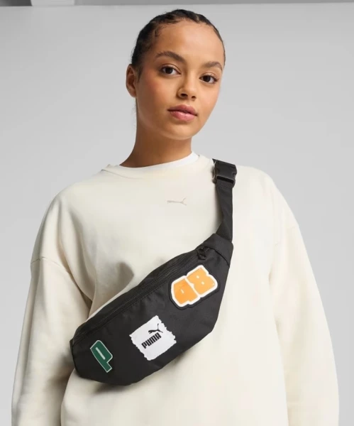 Сумка на пояс Puma PHASE PATCH WAIST BAG 2,2L чорна 091162-01
