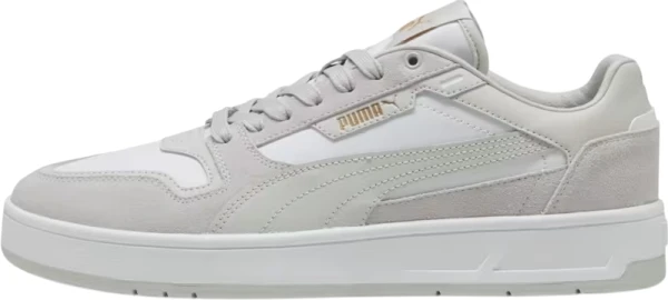 Кеды Puma COURT CLASSIC SUEDE серо-белые 40021502