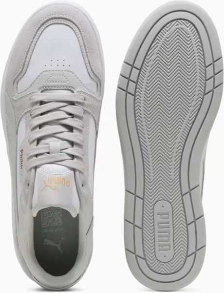 Кеды Puma COURT CLASSIC SUEDE серо-белые 40021502