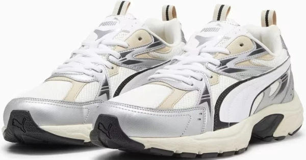Кроссовки Puma MILENIO TECH бежево-бело-серые 39232204