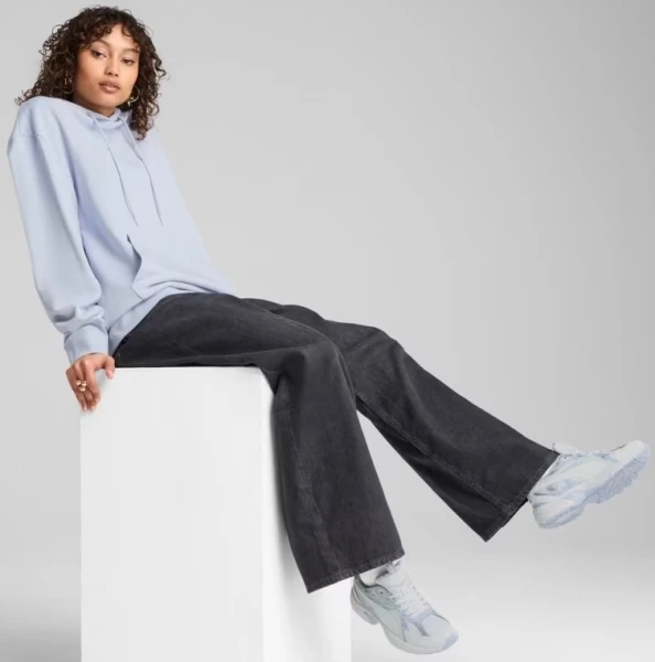Худі жіноче Puma HER RELAXED димчасто-блакитне 68505747