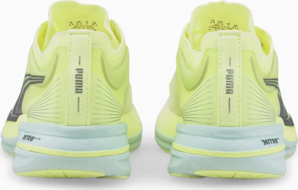 Кроссовки беговые женские Puma DEVIATE NITRO ELITE RACER лимонно-мятные 376444-02