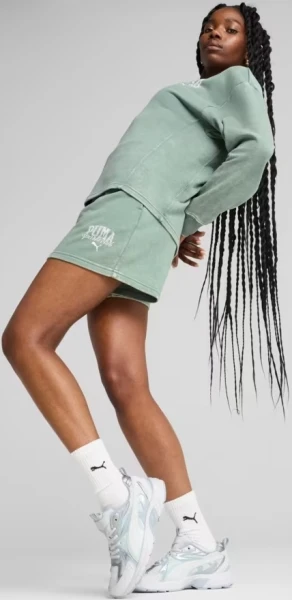Шорти жіночі Puma CLASS WASHED 5" зелені 68503530