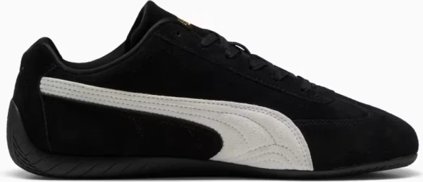 Кроссовки Puma SPEEDCAT OG черно-бело-золотые 398846-01