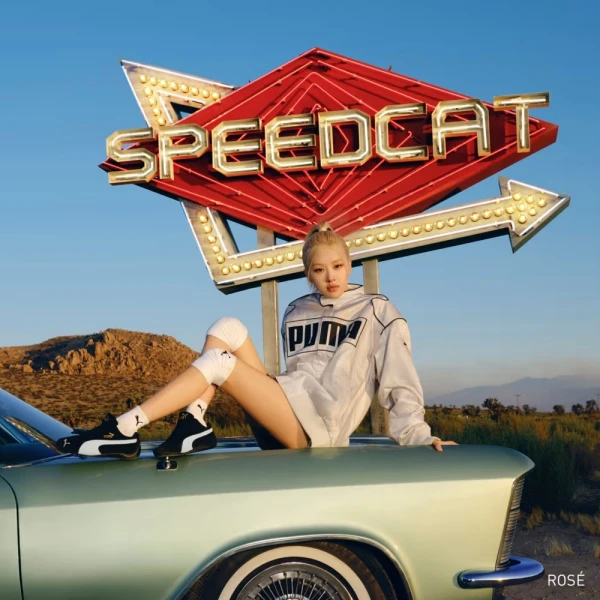 Кроссовки Puma SPEEDCAT OG черно-бело-золотые 398846-01