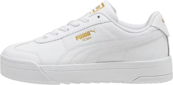 Кроссовки женские Puma ROMA FEMININE бело-золотые 398609-01