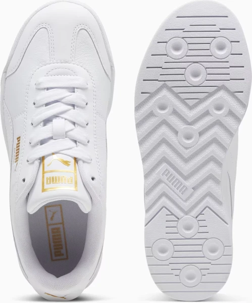 Кроссовки женские Puma ROMA FEMININE бело-золотые 398609-01