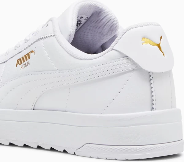 Кроссовки женские Puma ROMA FEMININE бело-золотые 398609-01