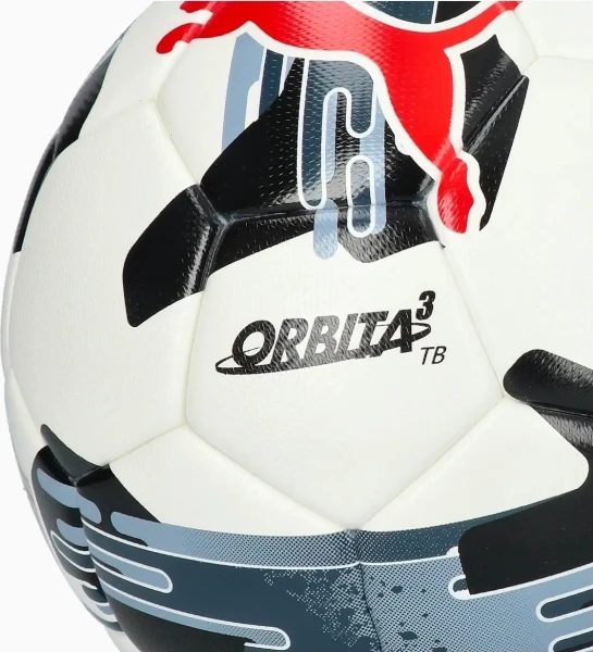 Футбольний м'яч Puma ORBITA 3 TB (FIFA QUALITY) біло-чорно-червоний Розмір 4 084325-02