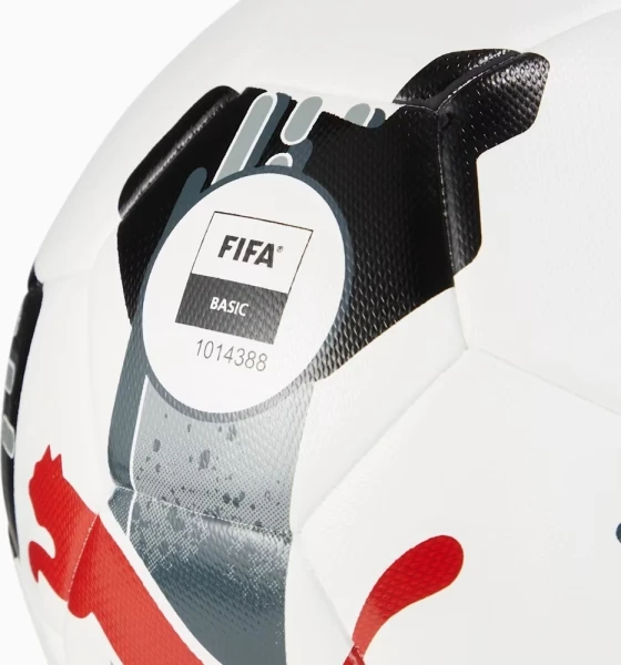 Футбольний м'яч Puma ORBITA 4 HYB (FIFA BASIC) біло-чорно-червоний Розмір 5 084326-02