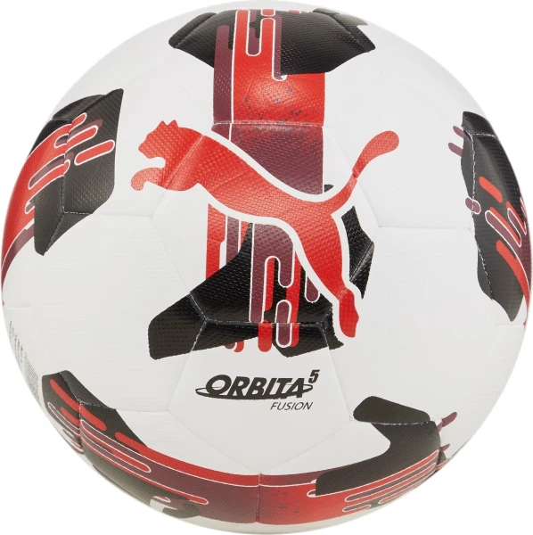 Футбольний м'яч Puma ORBITA 5 FUSION біло-чорно-червоний Розмір 5 084331-04
