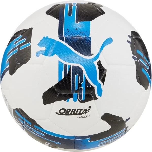 Футбольний м'яч Puma ORBITA 5 FUSION біло-чорно-синій Розмір 5 084331-05