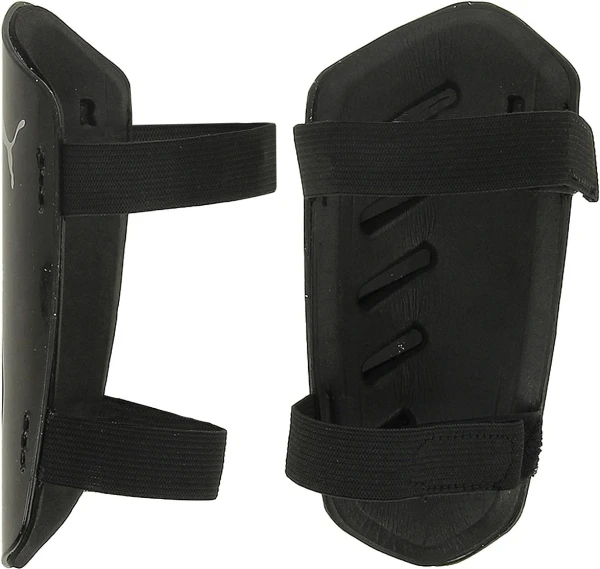 Щитки футбольні Puma ULTRA LIGHT FOOTBALL STRAP SHINGUARDS чорно-срібні 030992-03
