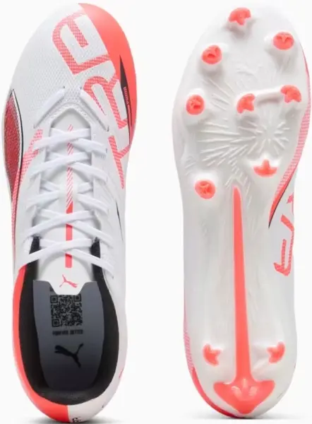 Бутси Puma ULTRA 5 PLAY FG/AG біло-коралові 108169-01
