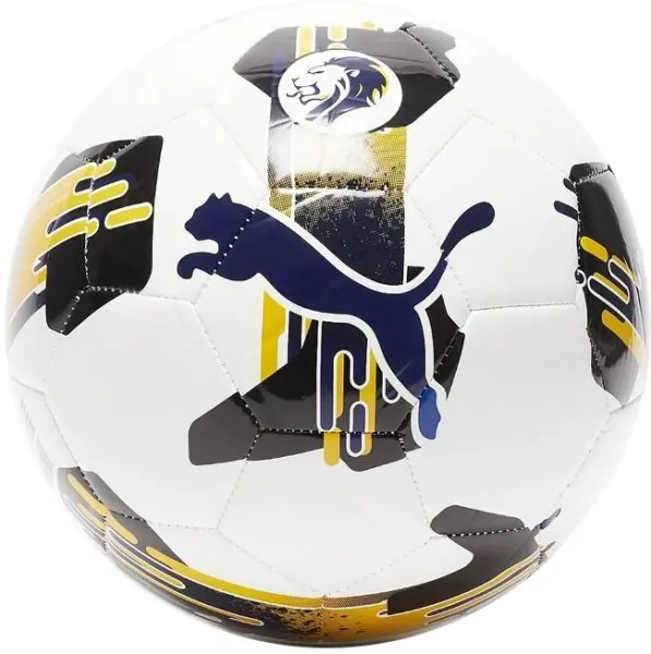 Футбольный мяч Puma ORBITA 6 SPFL MS бело-черно-темно-сине-золотой Размер 4 084454-01