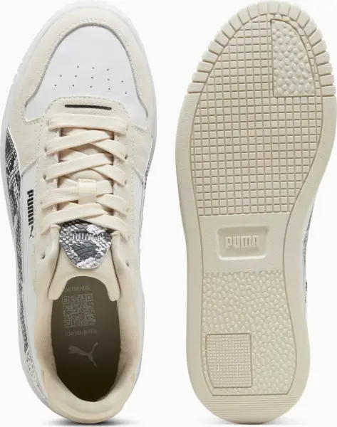 Кроссовки женские Puma CARINA STREET SNAKE CHIC бежево-бело-серые 401611-01
