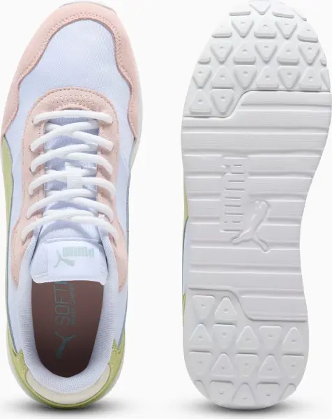 Кроссовки женские Puma R78 VOYAGE EUCALYPTUS бело-персиково-салатовые 402216-02