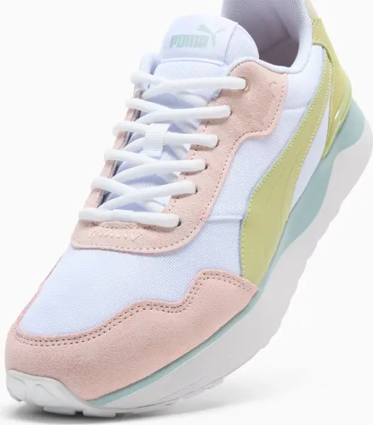 Кроссовки женские Puma R78 VOYAGE EUCALYPTUS бело-персиково-салатовые 402216-02