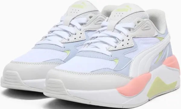 Кроссовки женские Puma X-RAY SPEED бело-голубо-салатово-коралловые 387063-71