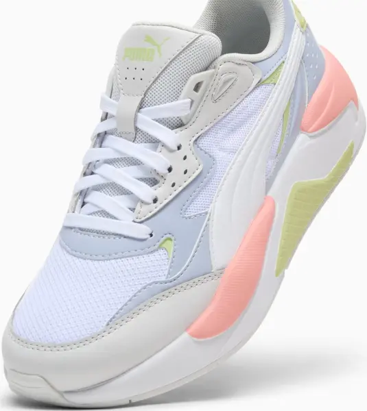 Кроссовки женские Puma X-RAY SPEED бело-голубо-салатово-коралловые 387063-71