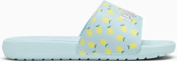 Шльопанці дитячі Puma COOL CAT 2.0 LEMON бірюзово-лимонні 395657-02