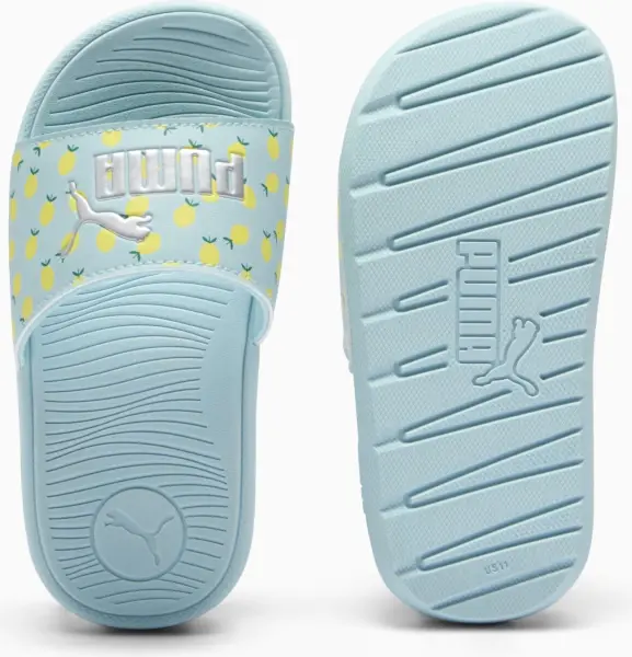 Шльопанці дитячі Puma COOL CAT 2.0 LEMON бірюзово-лимонні 395657-02