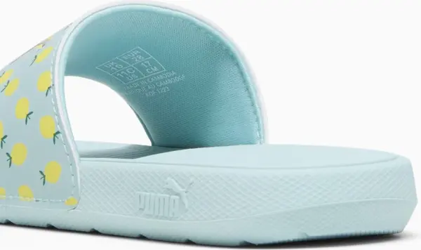 Шльопанці дитячі Puma COOL CAT 2.0 LEMON бірюзово-лимонні 395657-02