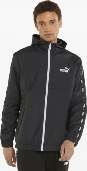 Вітровка Puma ESSENTIALS+ TAPE WINDBREAKER чорна 847477-01