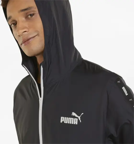 Вітровка Puma ESSENTIALS+ TAPE WINDBREAKER чорна 847477-01