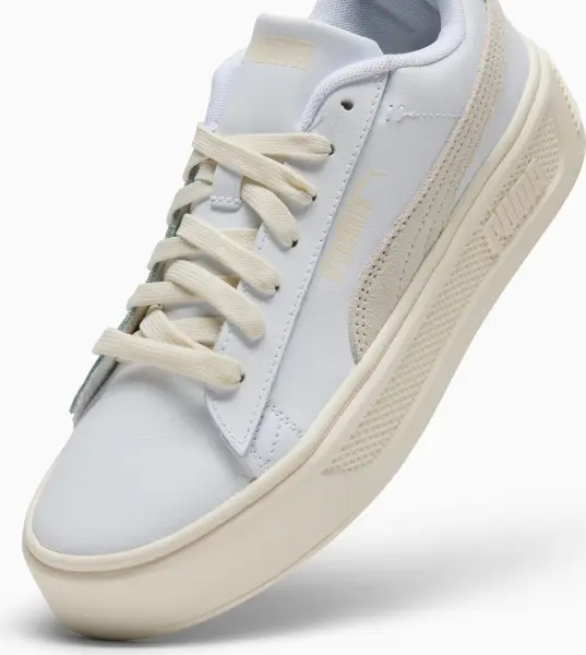 Кеди жіночі Puma SMASH 3.0 MONO TWIST біло-бежеві 395318-05
